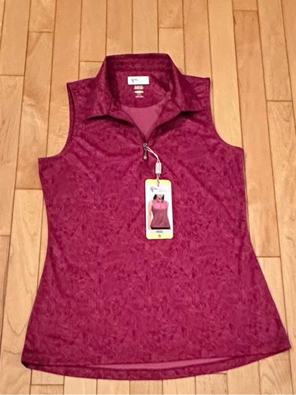 Greg Norman Collection Women’s ML75 Golf 1/4 Zip Top; NWT, Sz. S